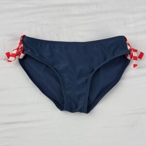 Coastline Navy Tie-Side Bikini Bottoms